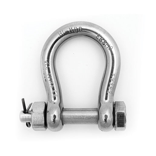 High Corrosion Resistance Stainless Steel Bow Shackles with Safety Pin