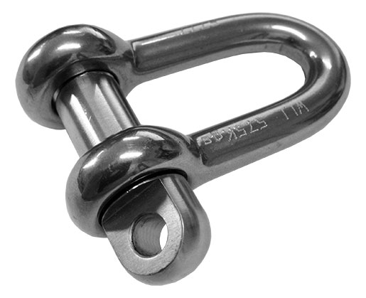 NSN Low Magnetic Permeability D Shackles - Straight Pattern