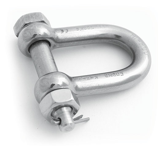 High Corrosion Resistance Stainless Steel D Shackles with Saftey Pin