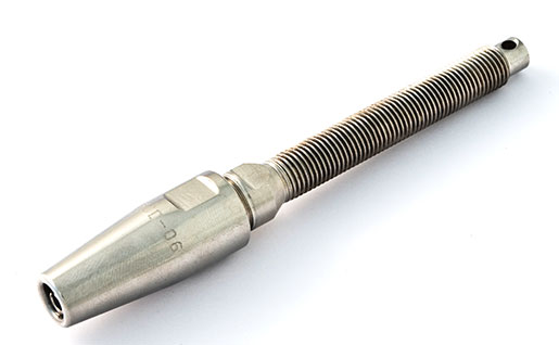 Swageless Compression Terminal - Threaded End (Imperial)