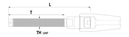 Rod Studs Technical Drawing