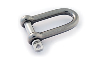 Stainless Steel 316 Long D and Twist Marine Shackles