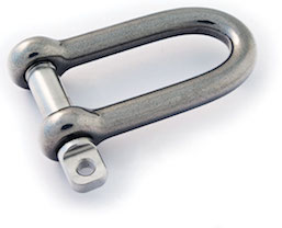 Long D & Twist Marine Shackles