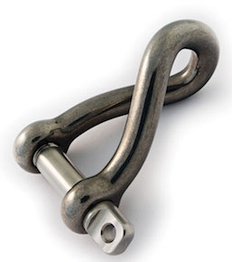 Long D & Twist Marine Shackles