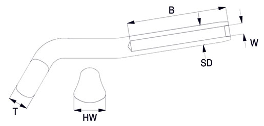 Shroud Mast Termainal Technical Drawing